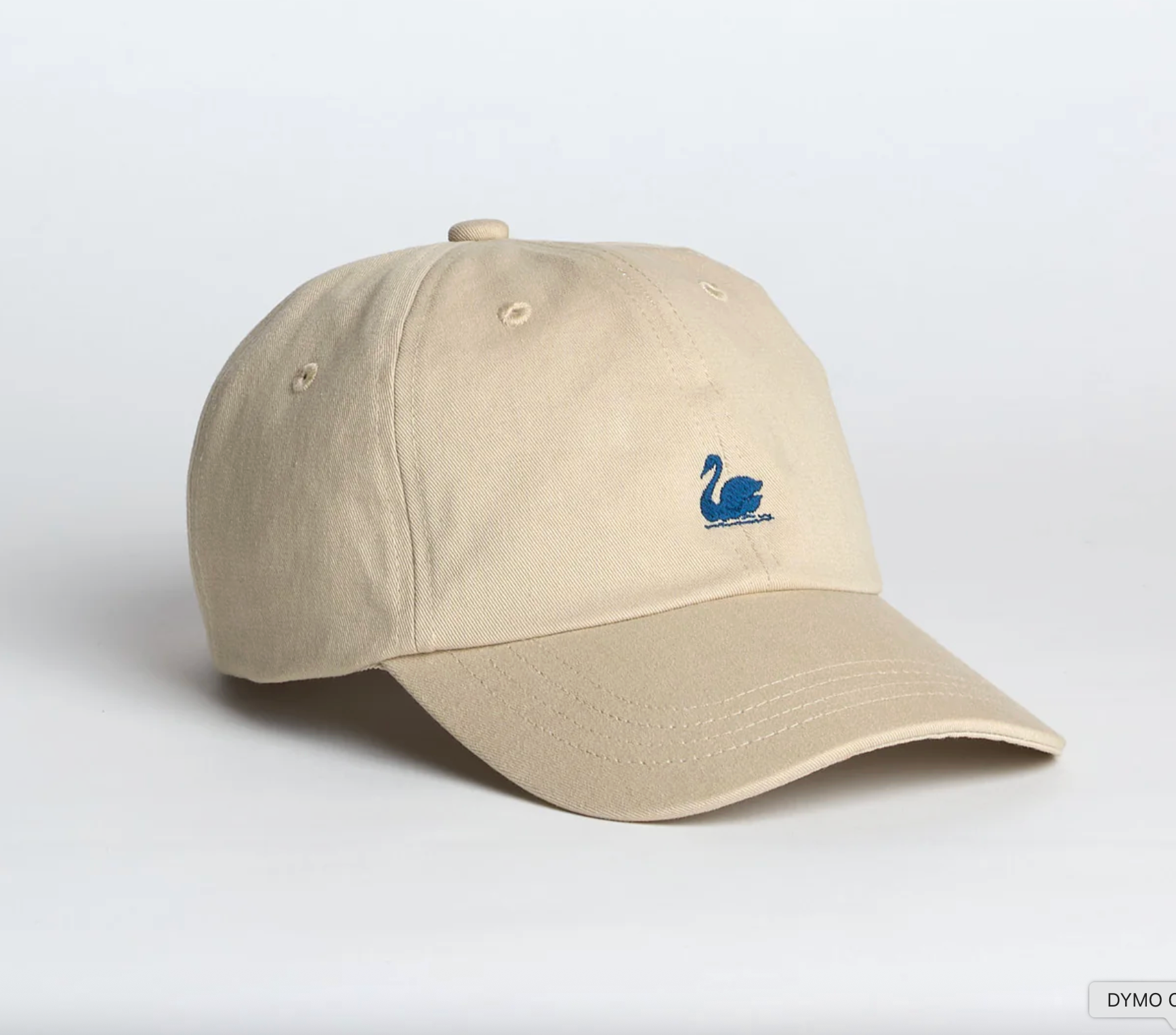 Merz B Schwanen Swan Logo Cotton Twill Cap Light Khaki/Deep Blue