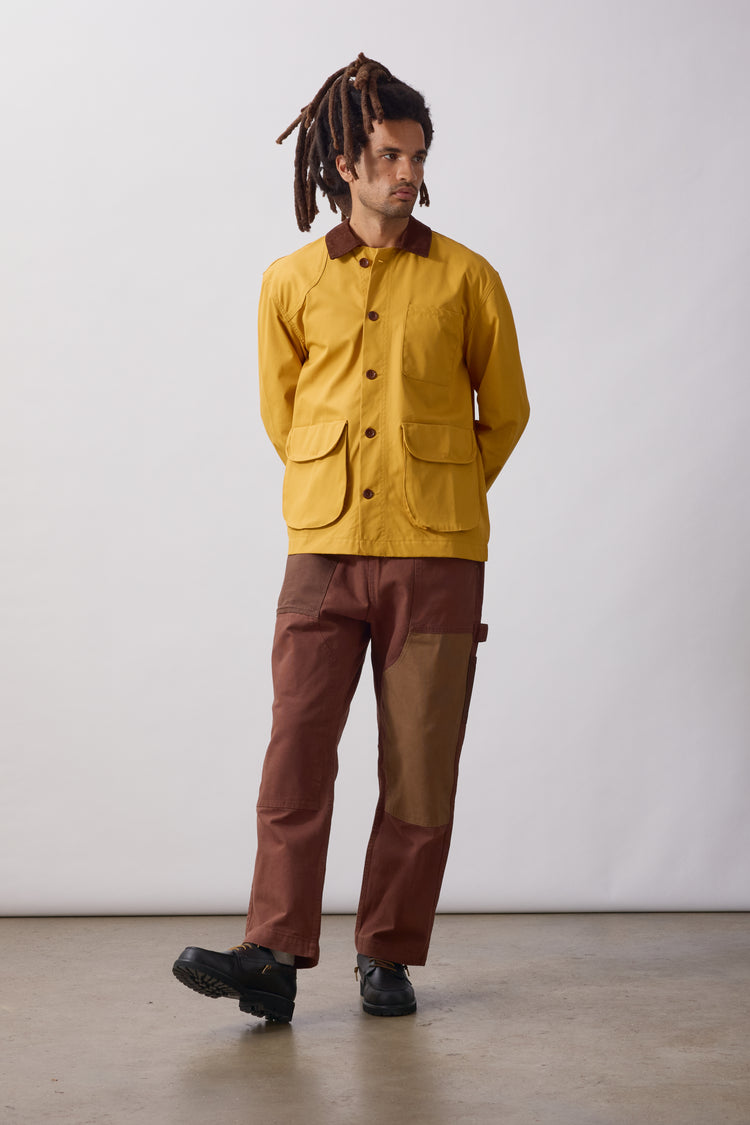 Service Works Waxed Barn Coat Ochre