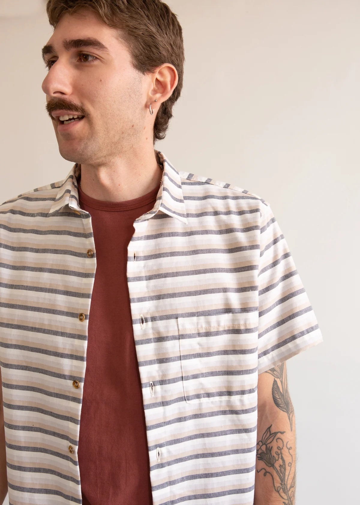 Freeman Short Sleeve Weathervane Mountain Stripe