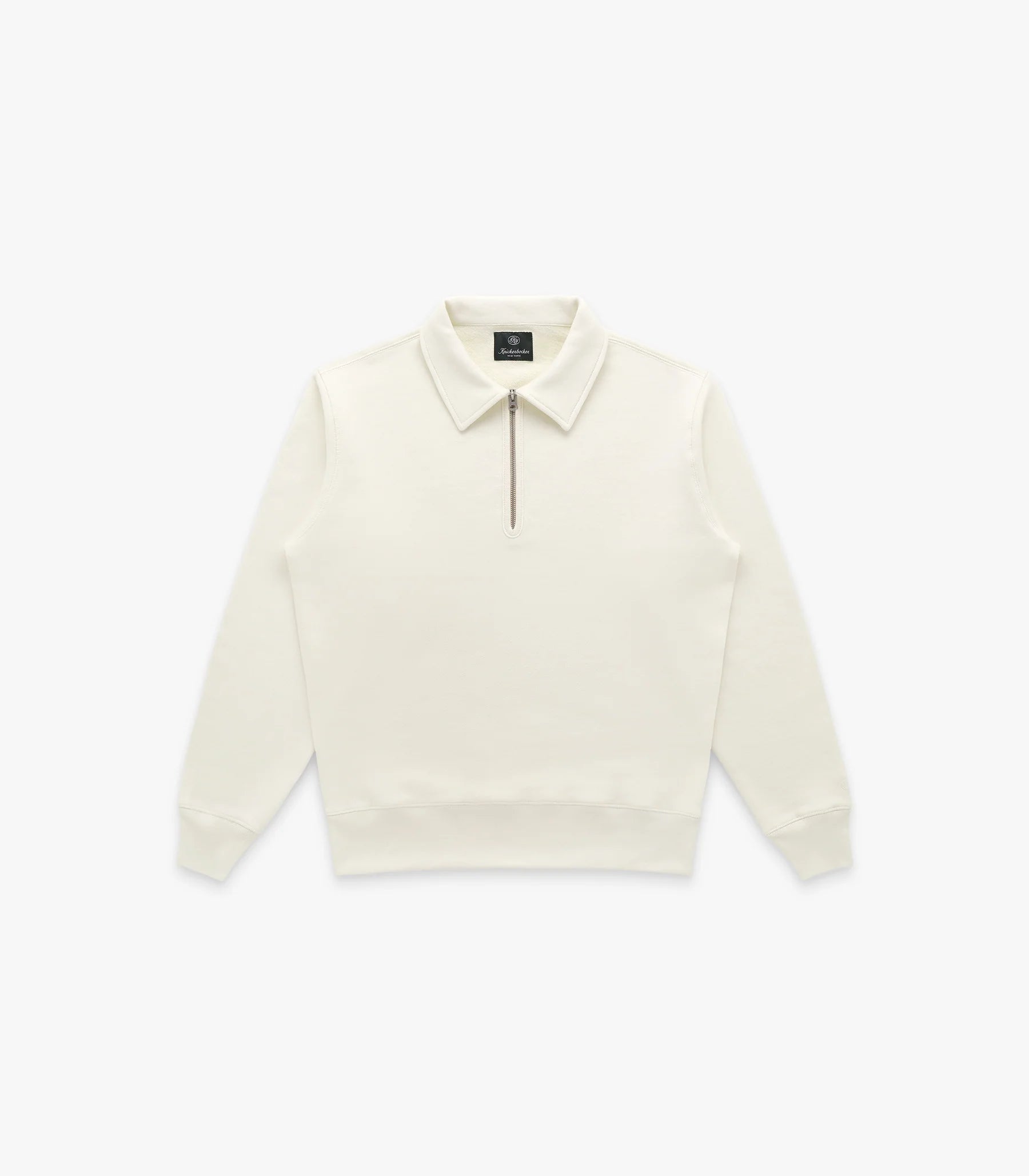 Knickerbocker Stadium Loft Quarter Zip Milk