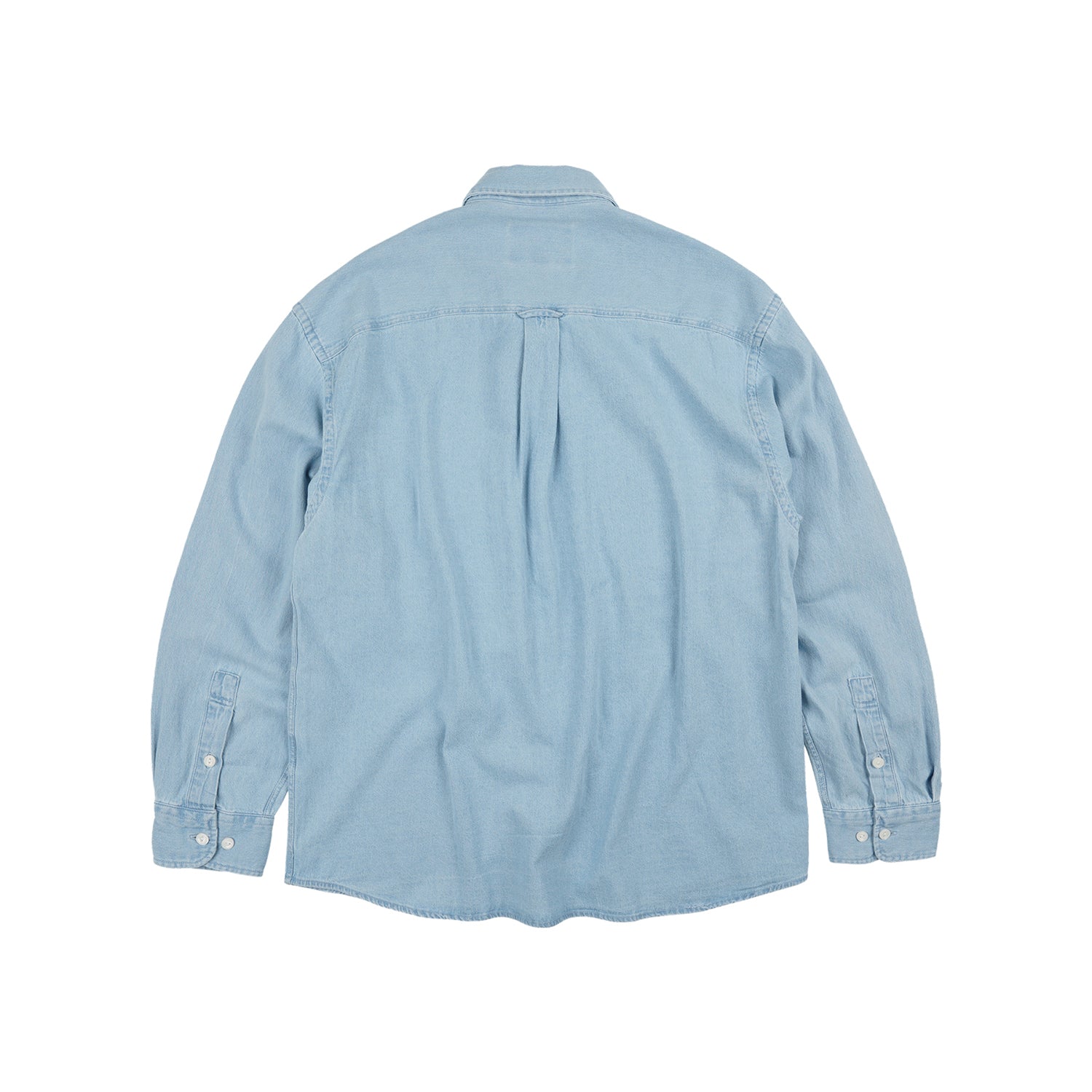 FrizmWORKS Bleach Denim Utility Shirt Mid Blue