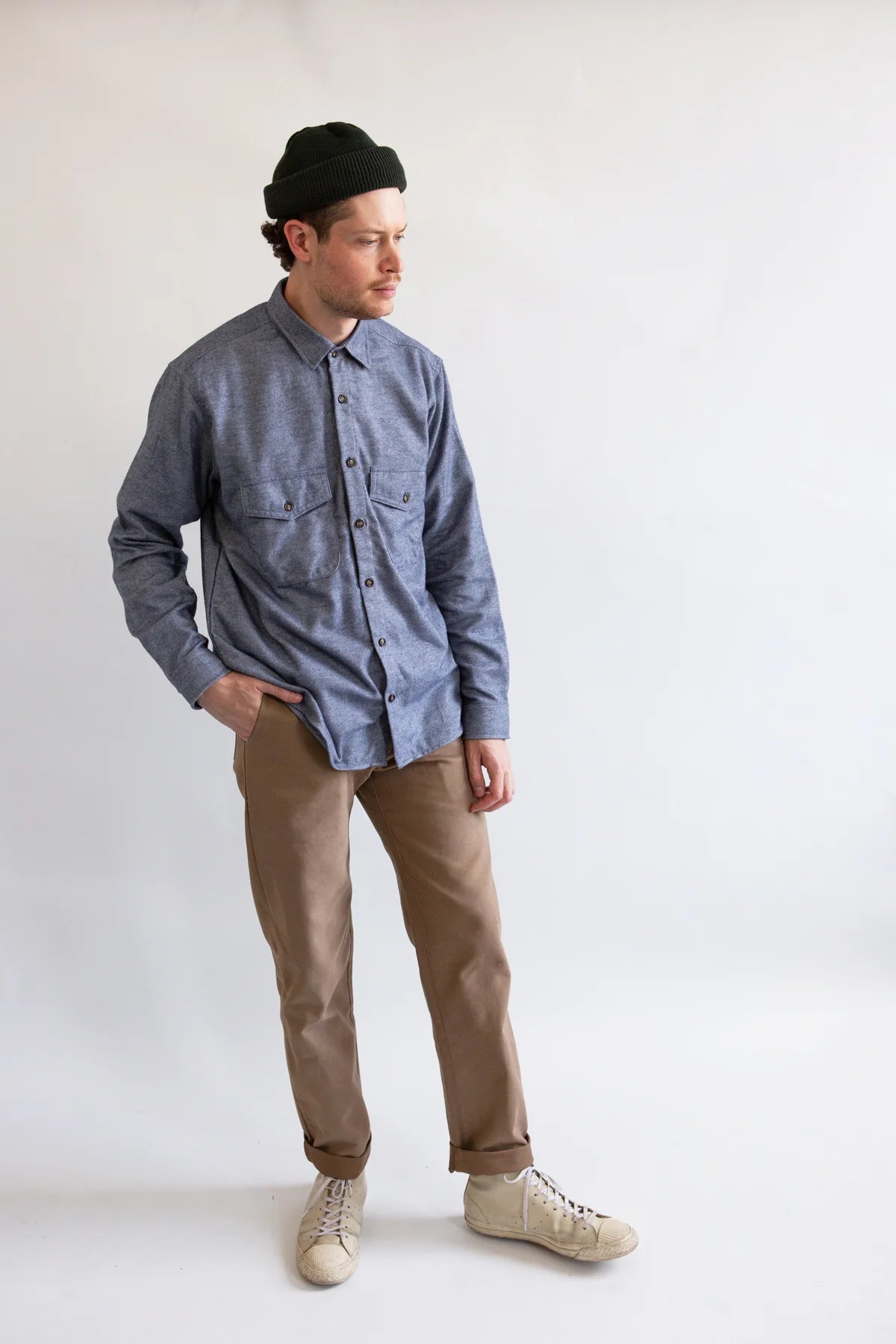 Freeman Cascadia Flannel Sound Blue Twill