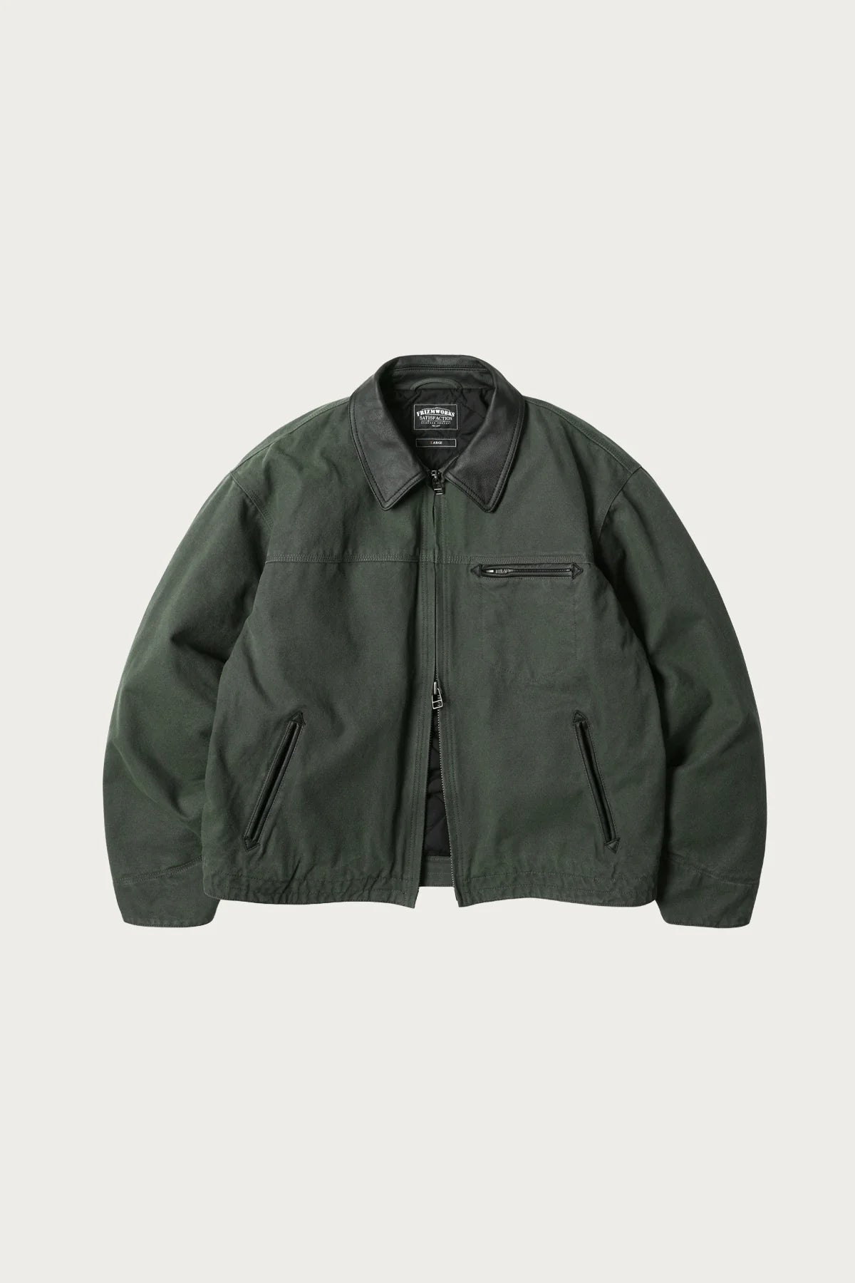 FrizmWORKS Heavy Canvas Destroyed Work Jacket Olive