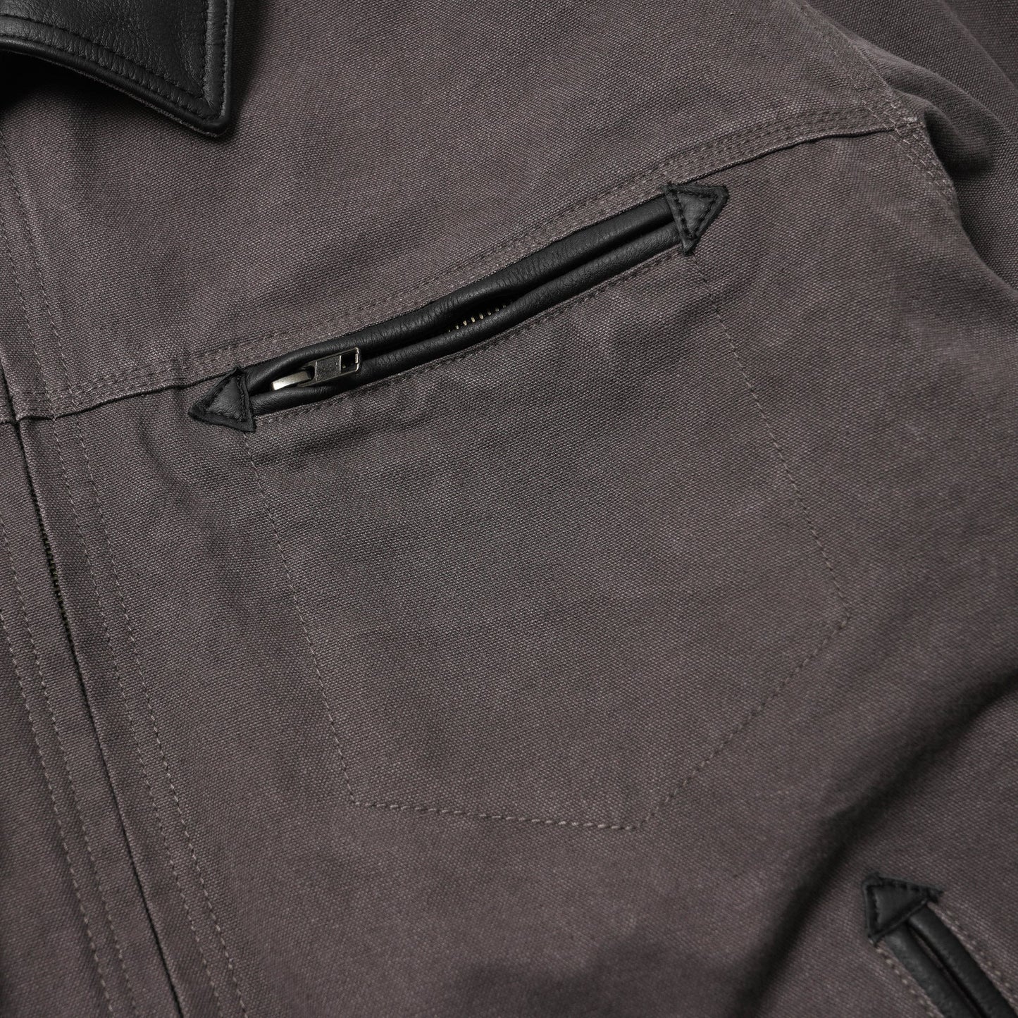 FrizmWORKS Heavy Canvas Destroyed Work Jacket Mud