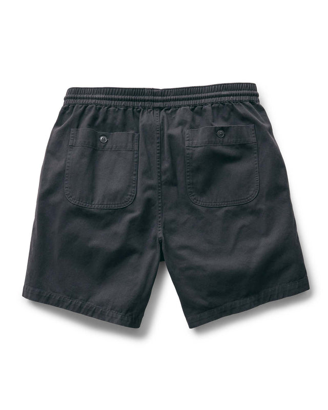 Taylor Stitch The Apres Short in Organic Faded Black Foundation Twill