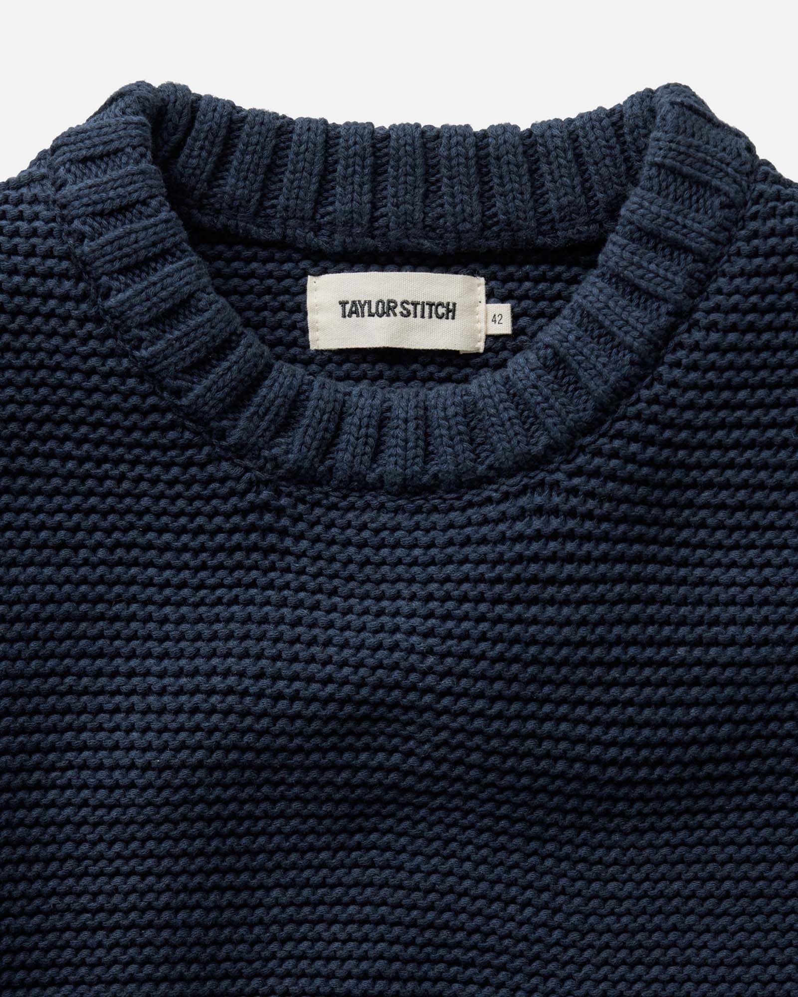 Taylor Stitch The Topsail Sweater in Dark Navy