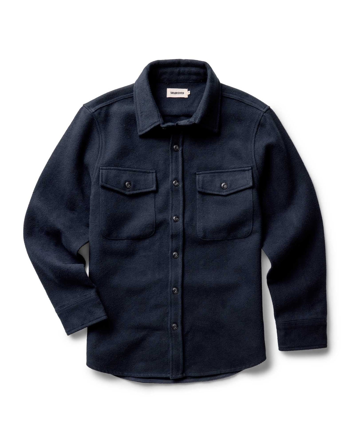 Taylor Stitch The Maritime Shirt Jacket in Dark Navy Twill
