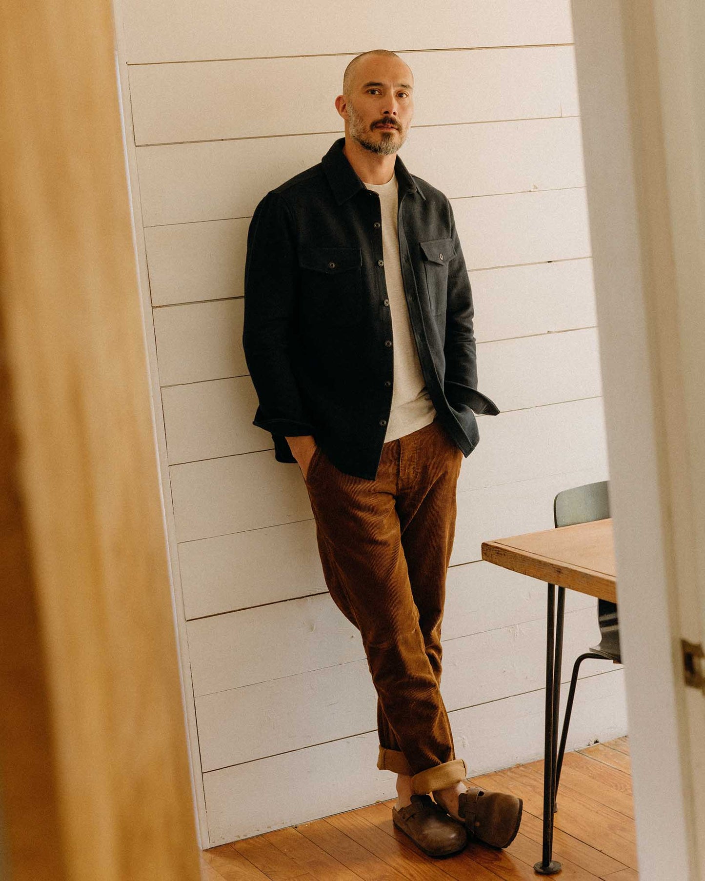 Taylor Stitch The Maritime Shirt Jacket in Dark Navy Twill