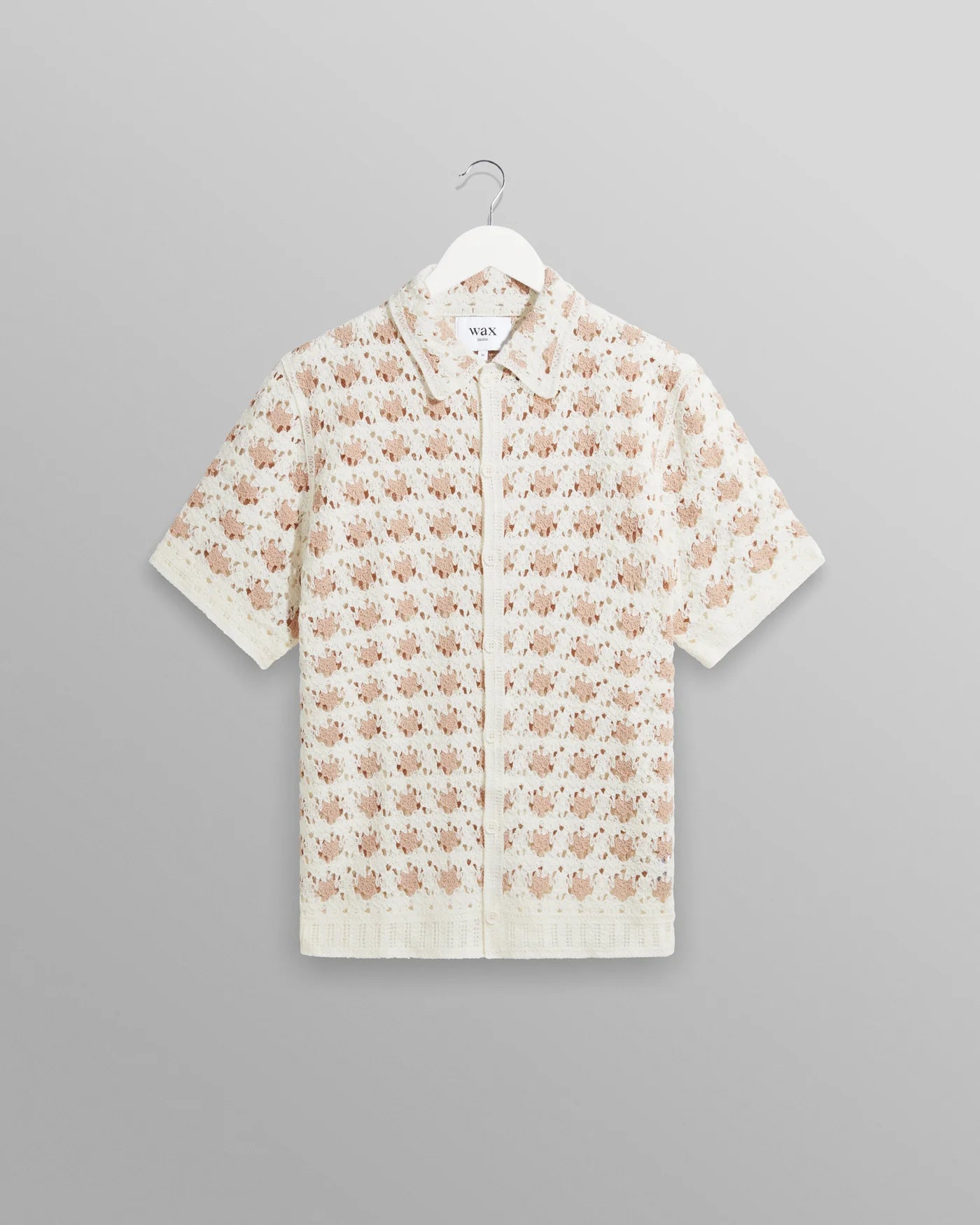 Wax London Porto Ecru Splash Crochet Shirt