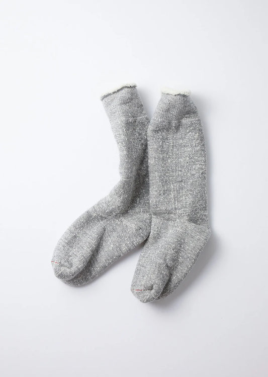 ROTOTO Double Face Crew Socks Gray