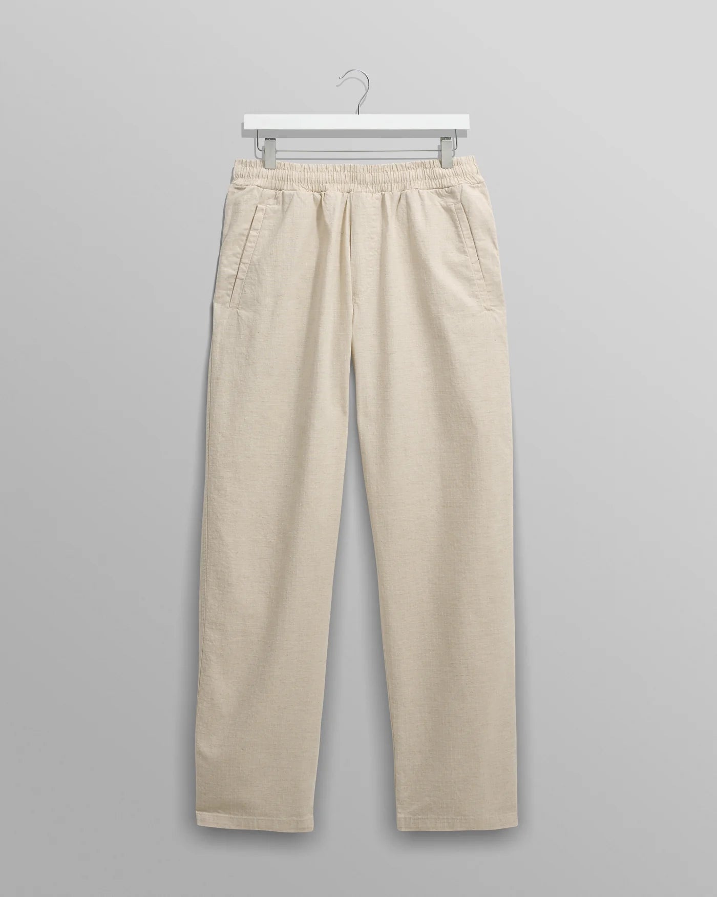 Wax London Tyne Natural Cotton Linen Ripstop Trouser
