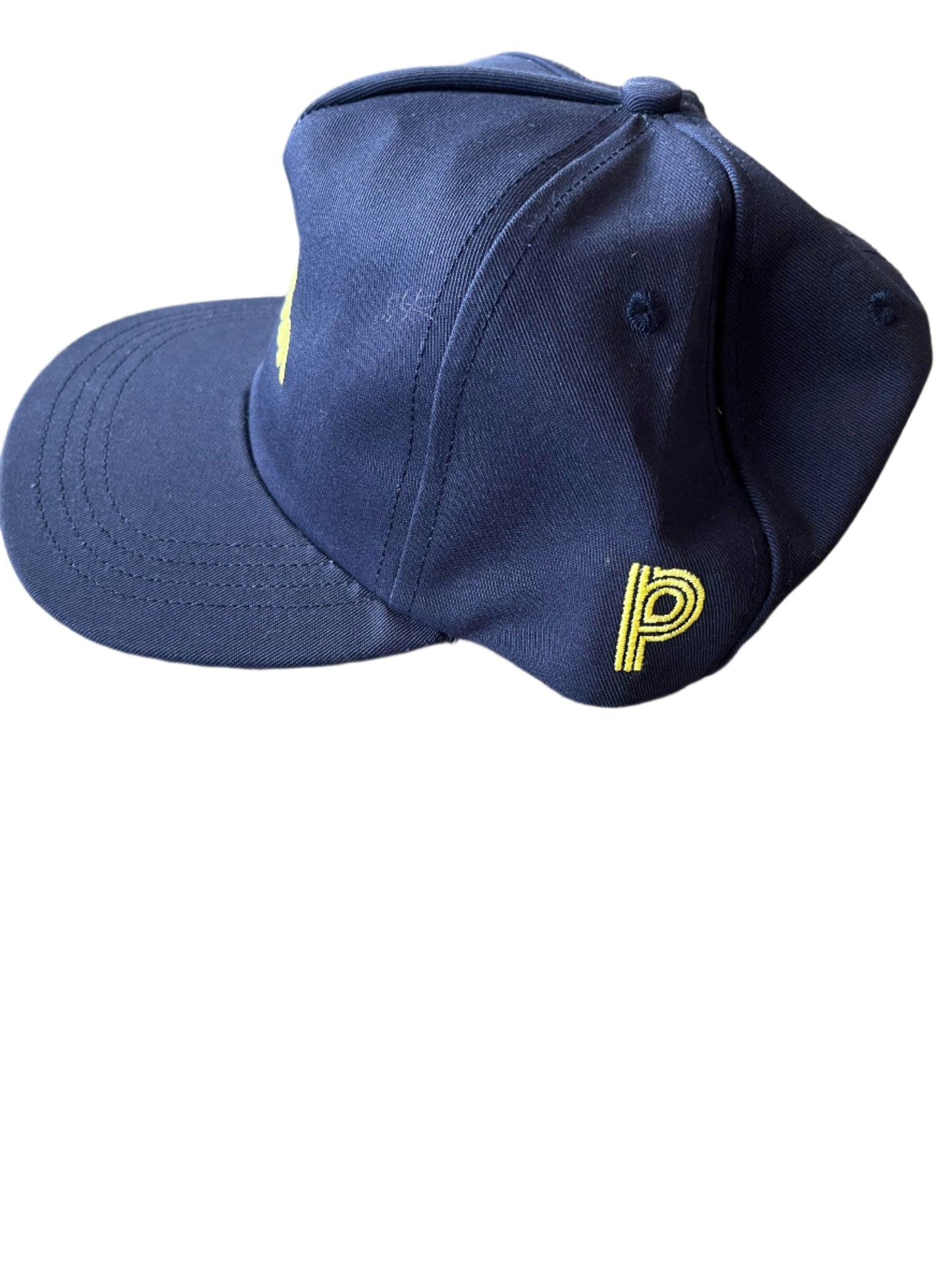 Podium 5 Pannel Shop Hat Navy/Yellow