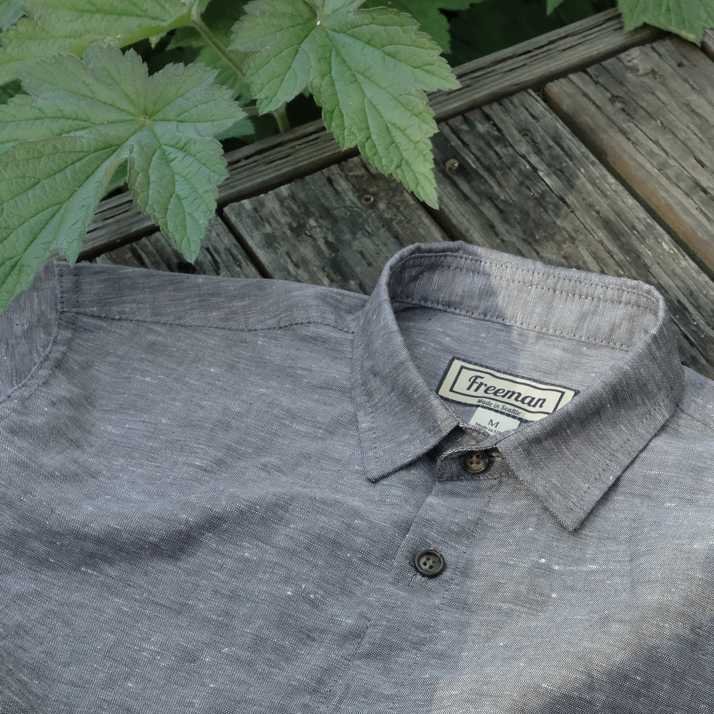 Freeman Short Sleeve Weathervane Dusk Linen