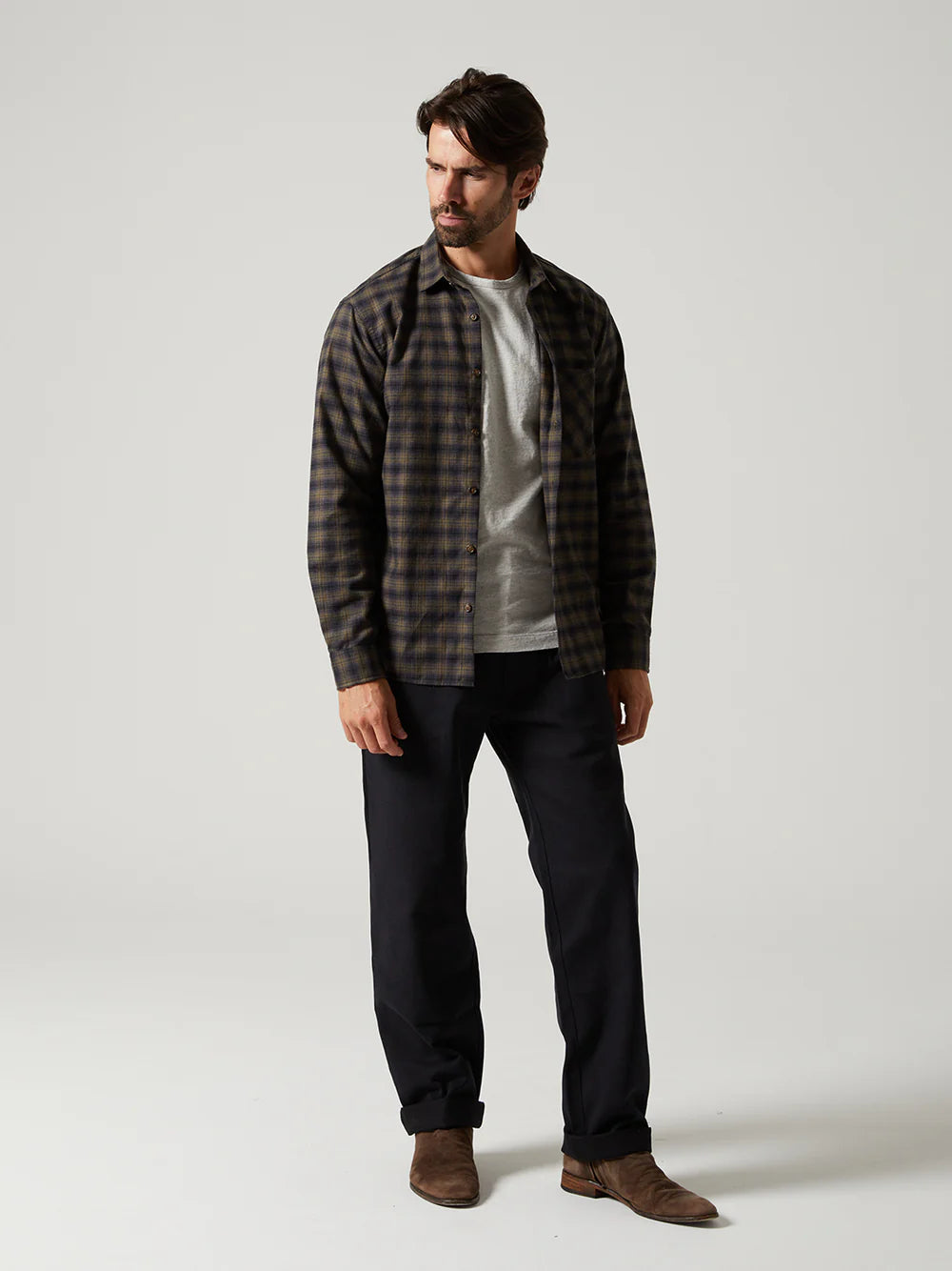 Freeman Weathervane Flannel Evening Shadow Plaid