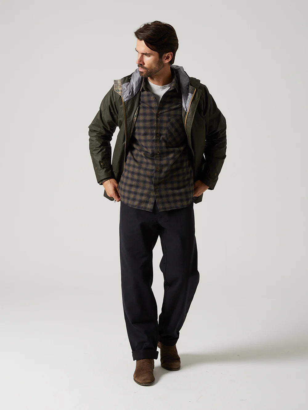 Freeman Weathervane Flannel Evening Shadow Plaid