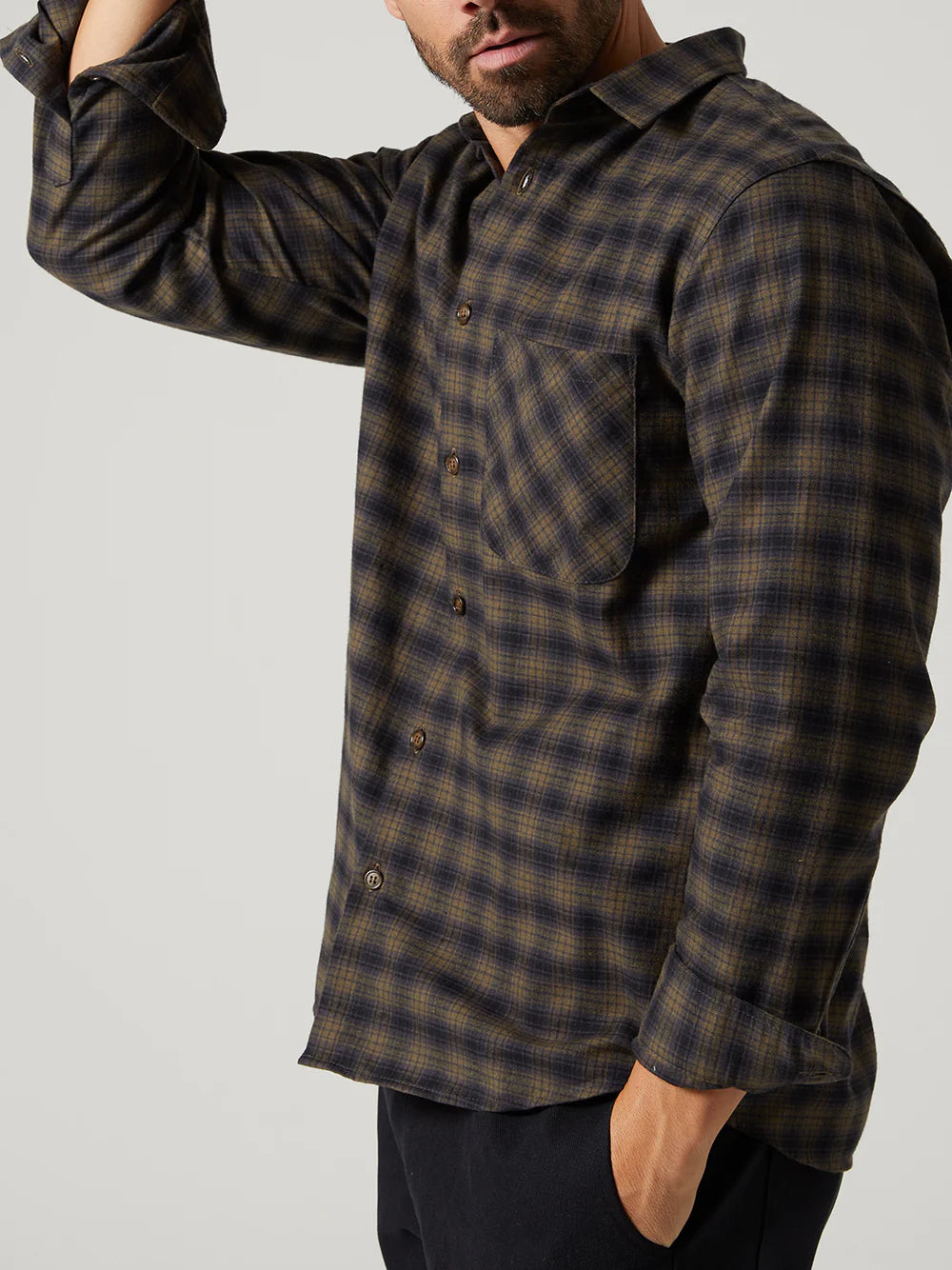 Freeman Weathervane Flannel Evening Shadow Plaid