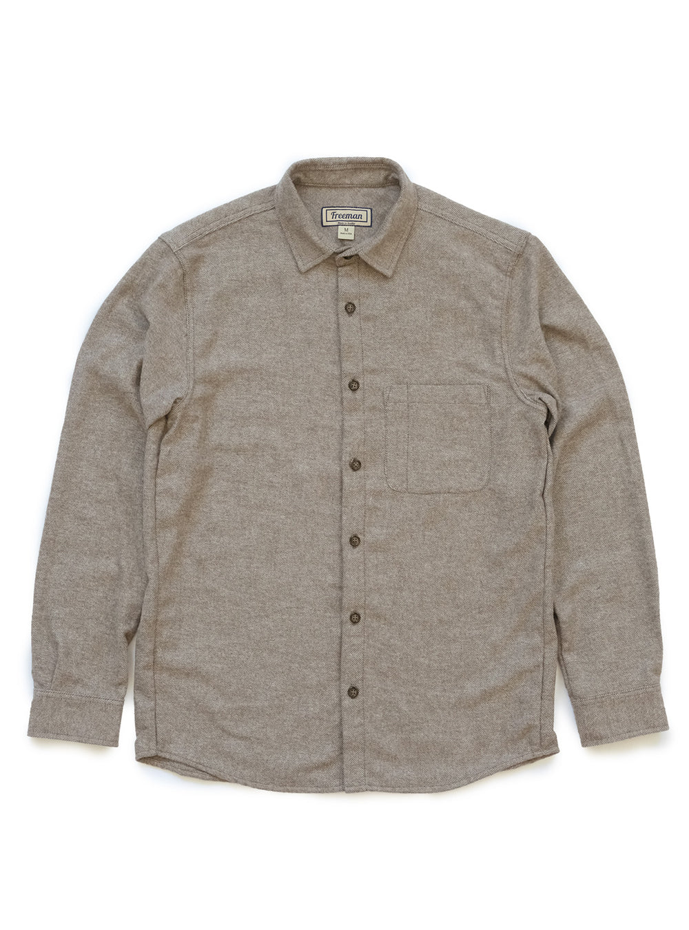 Freeman Weathervane Flannel Light Olive Twill