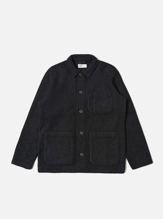 Universal Works Wool Fleece Jacket Black