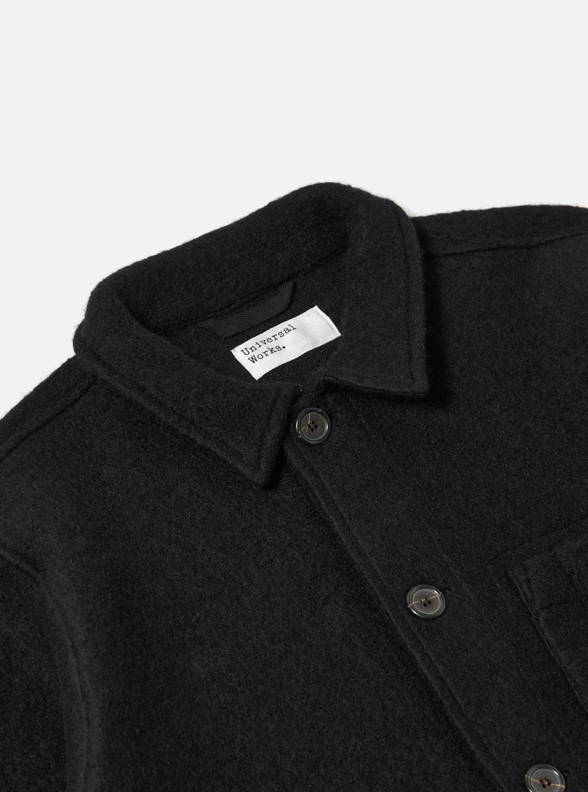 Universal Works Wool Fleece Jacket Black