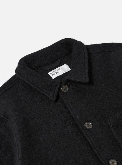Universal Works Wool Fleece Jacket Black