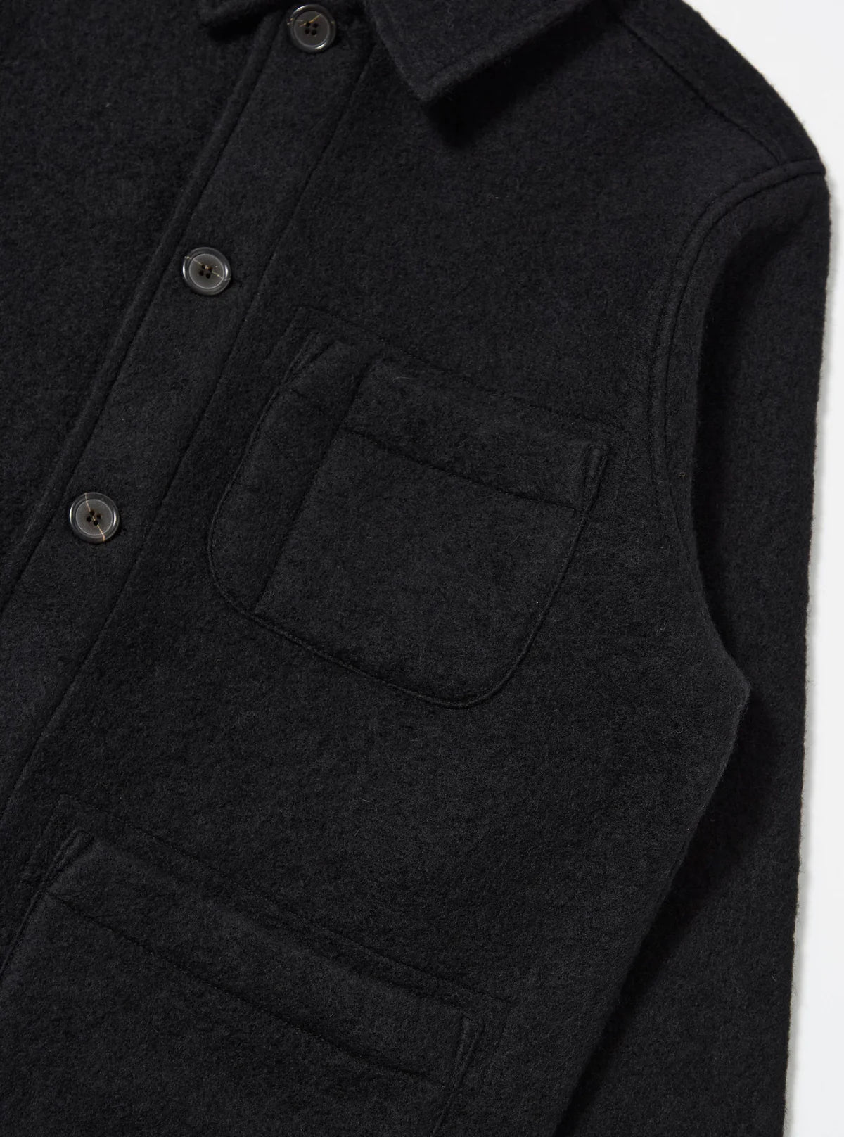 Universal Works Wool Fleece Jacket Black