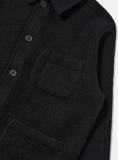 Universal Works Wool Fleece Jacket Black
