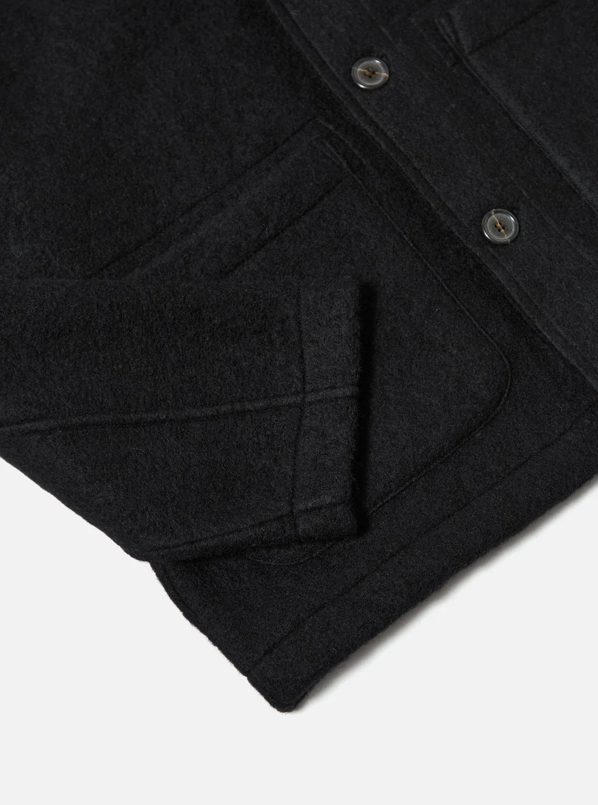 Universal Works Wool Fleece Jacket Black