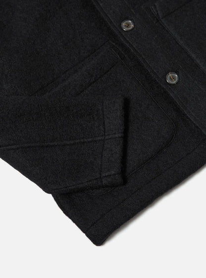 Universal Works Wool Fleece Jacket Black