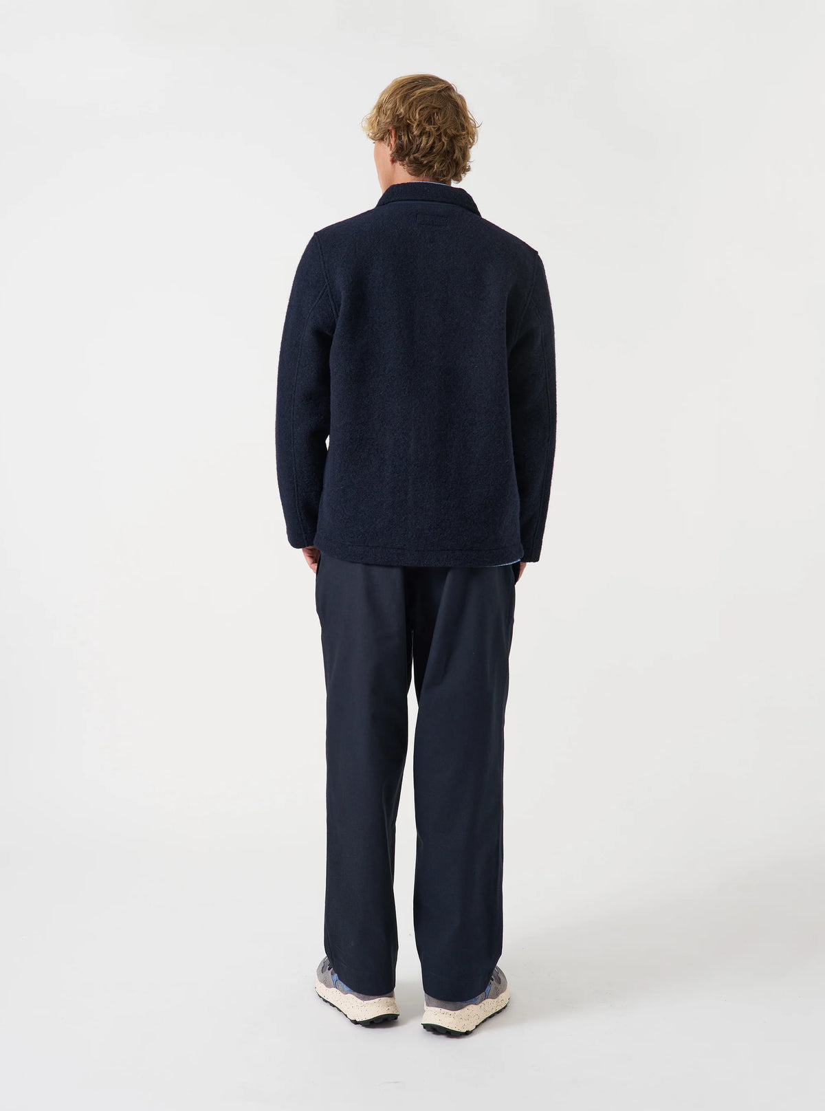 Universal Works Wool Fleece Field Jacket Dark Navy