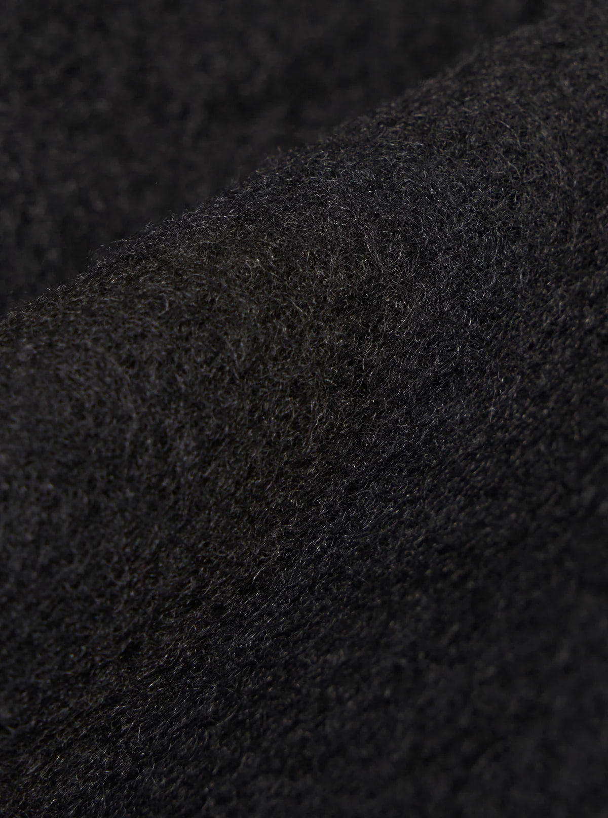 Universal Works Wool Fleece Zip Liner Jacket Black