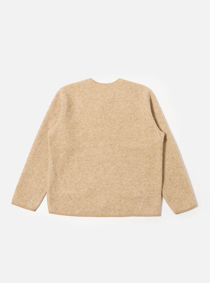 Universal Works Wool Fleece Zip Liner Jacket Fawn