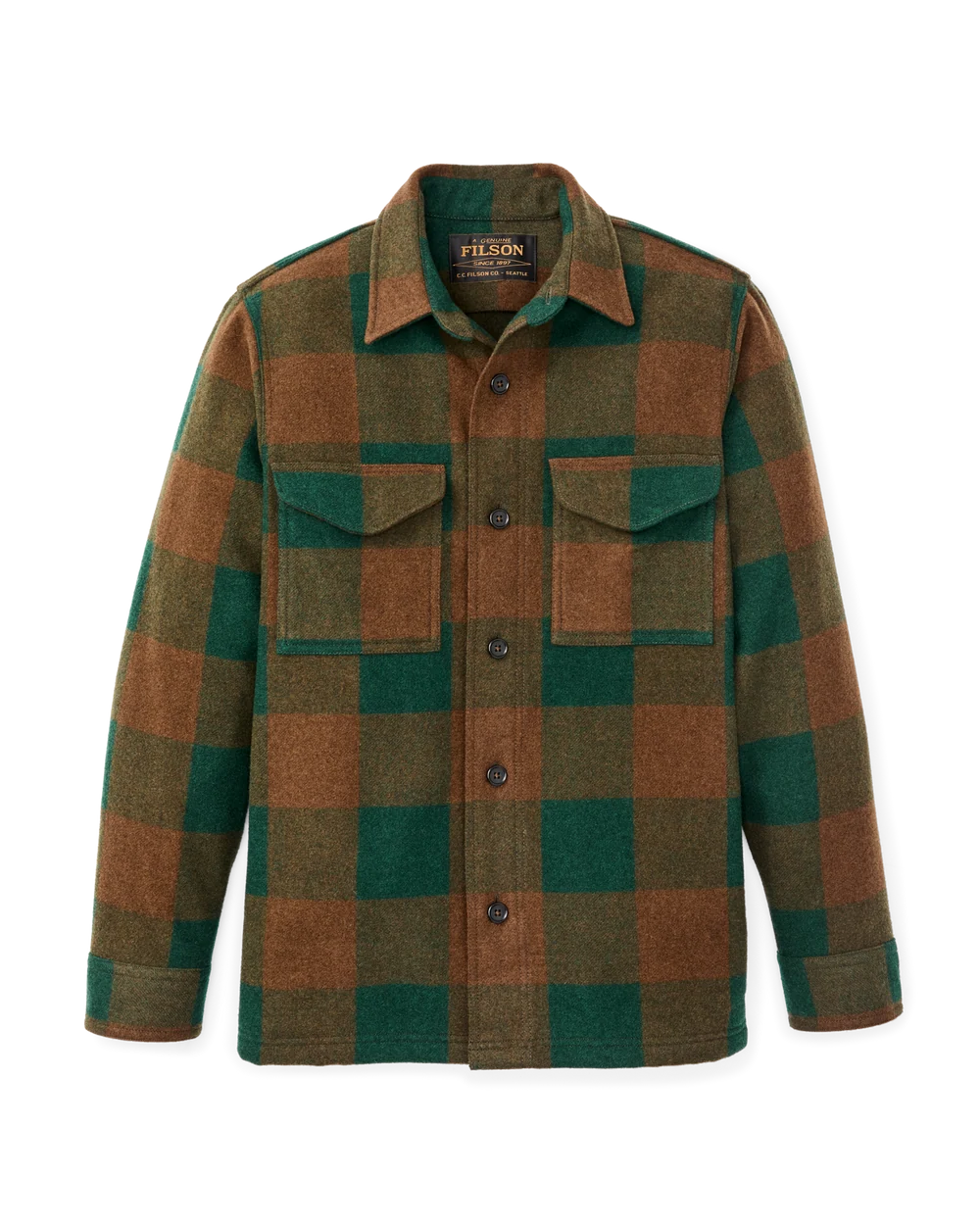 Filson Wool Jac-Shirt Bronze/Green Plaid