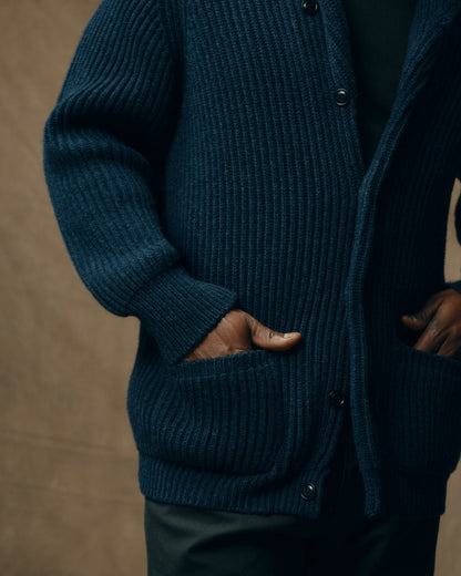Filson Bristol Cardigan Sweater Navy