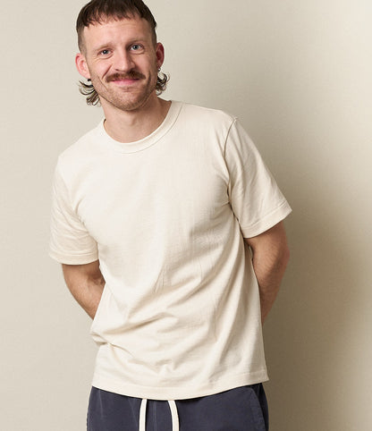 Merz B. Schwanen 214 Loopwheeled Relaxed Fit Midweight T-Shirt Nature