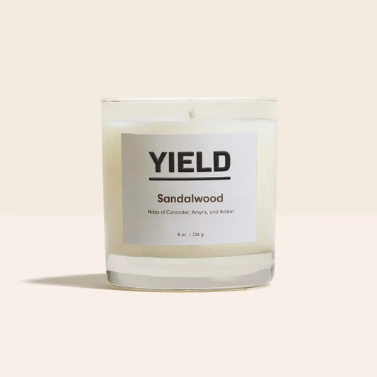 Yield Design Co Sandalwood Candle 8oz.