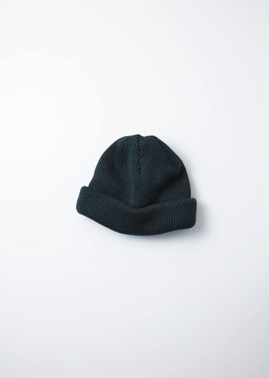 ROTOTO Super Soft 2way Beanie Stripe Dark Green/Black