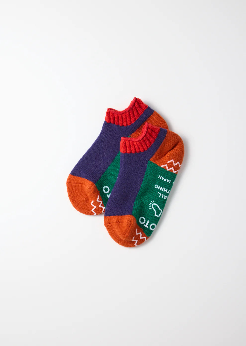 ROTOTO Pile Sockslipper Red/Navy