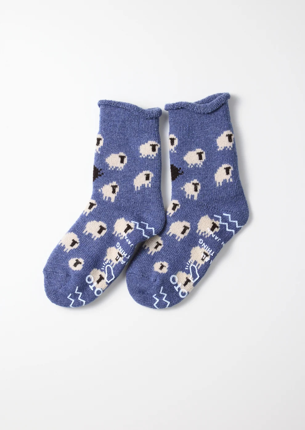 ROTOTO Pile Room Socks Sheep Blue