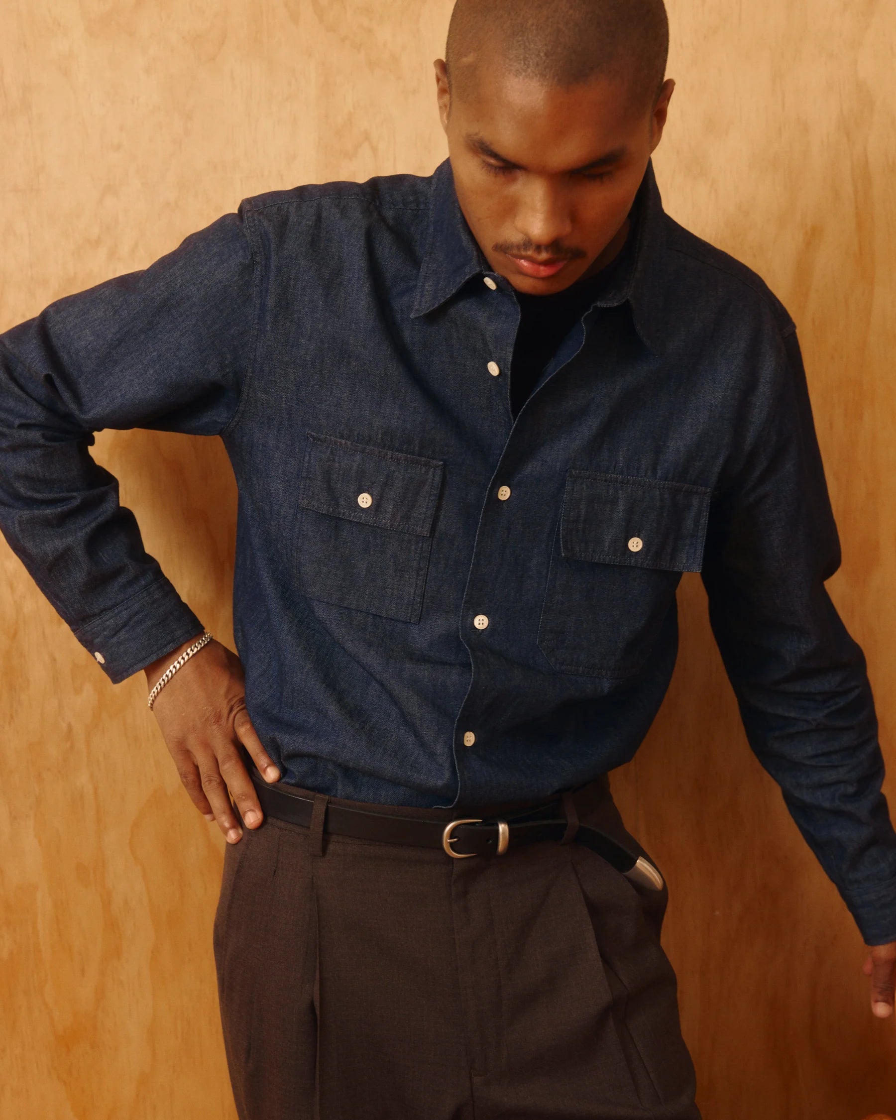 Knickerbocker Pacific Denim Shirt Dark wash Indigo