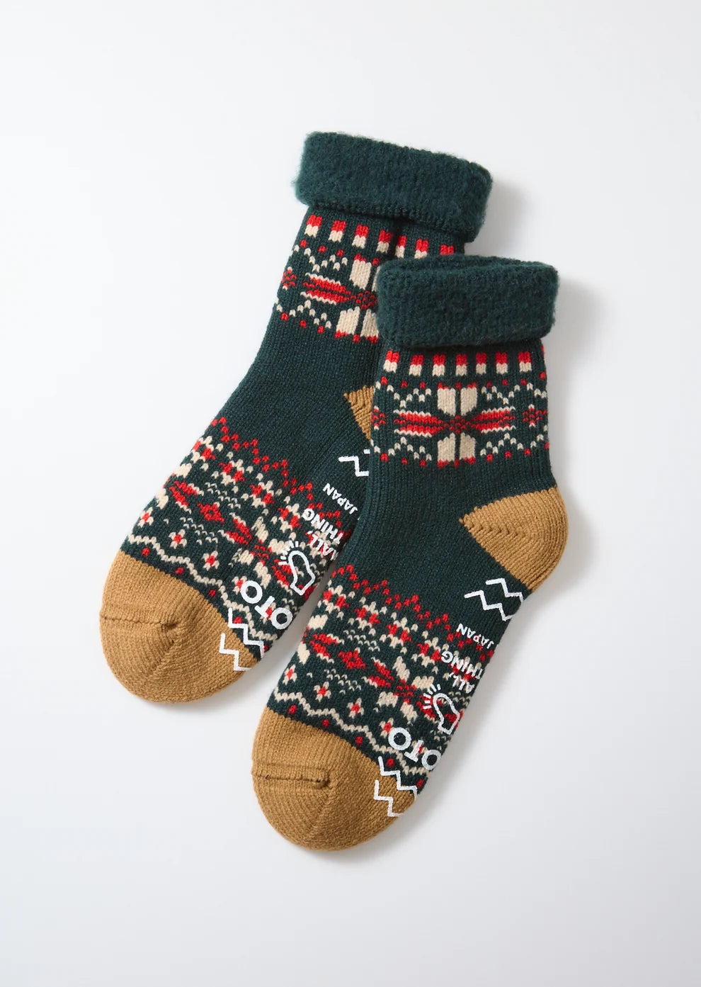 ROTOTO Comfy Room Socks Forest Green