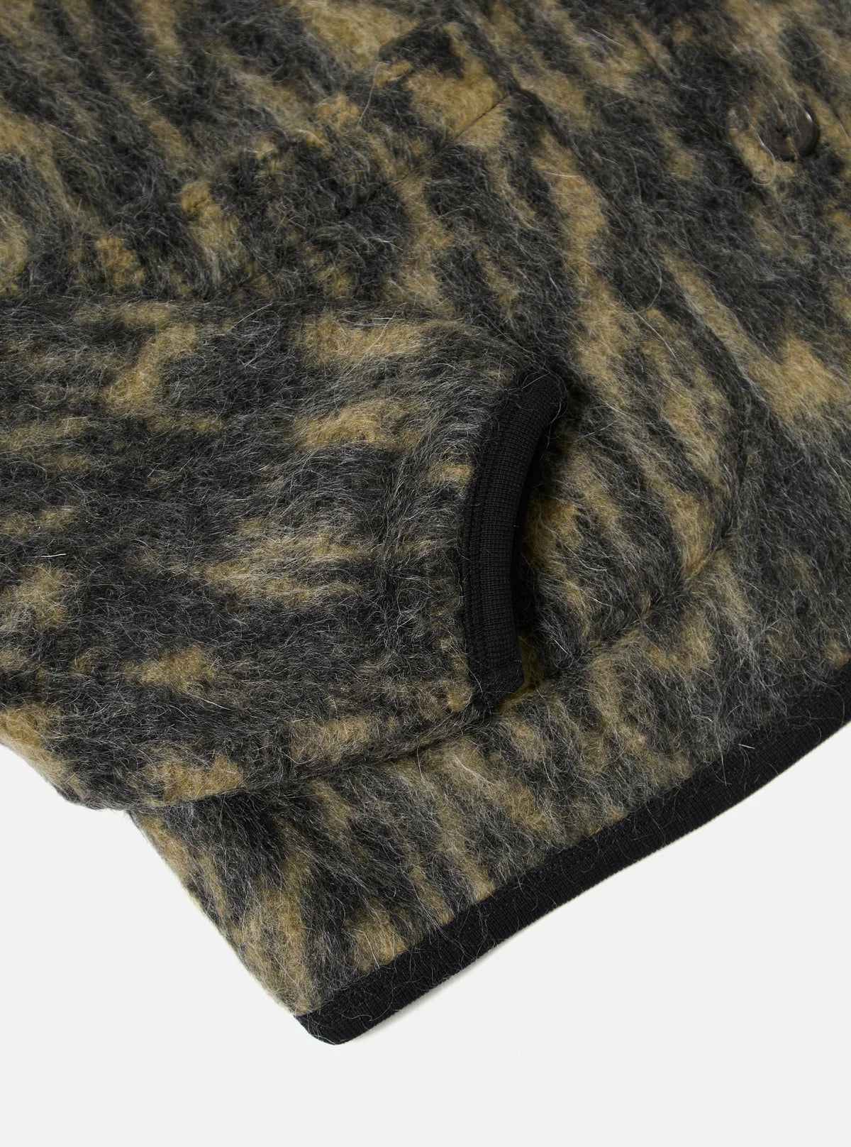 Universal Works Dolce Fleece Cardigan Charcoal