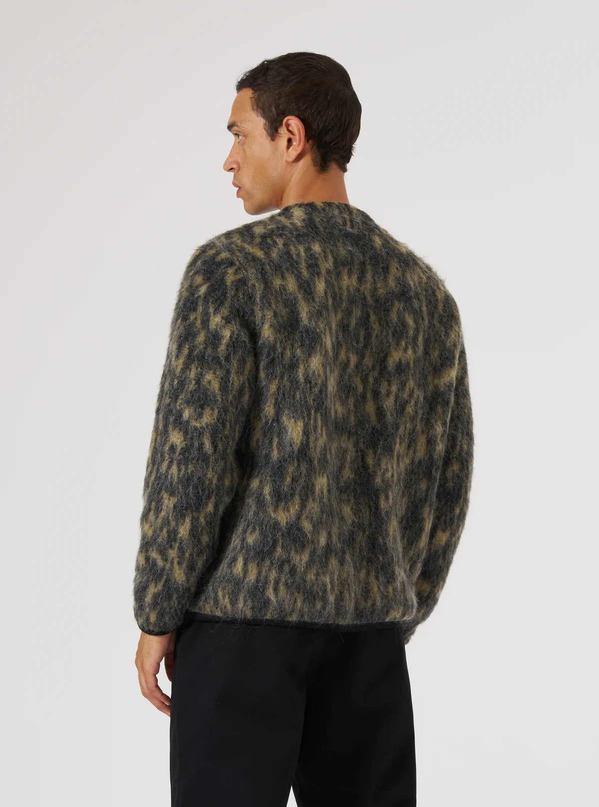Universal Works Dolce Fleece Cardigan Charcoal