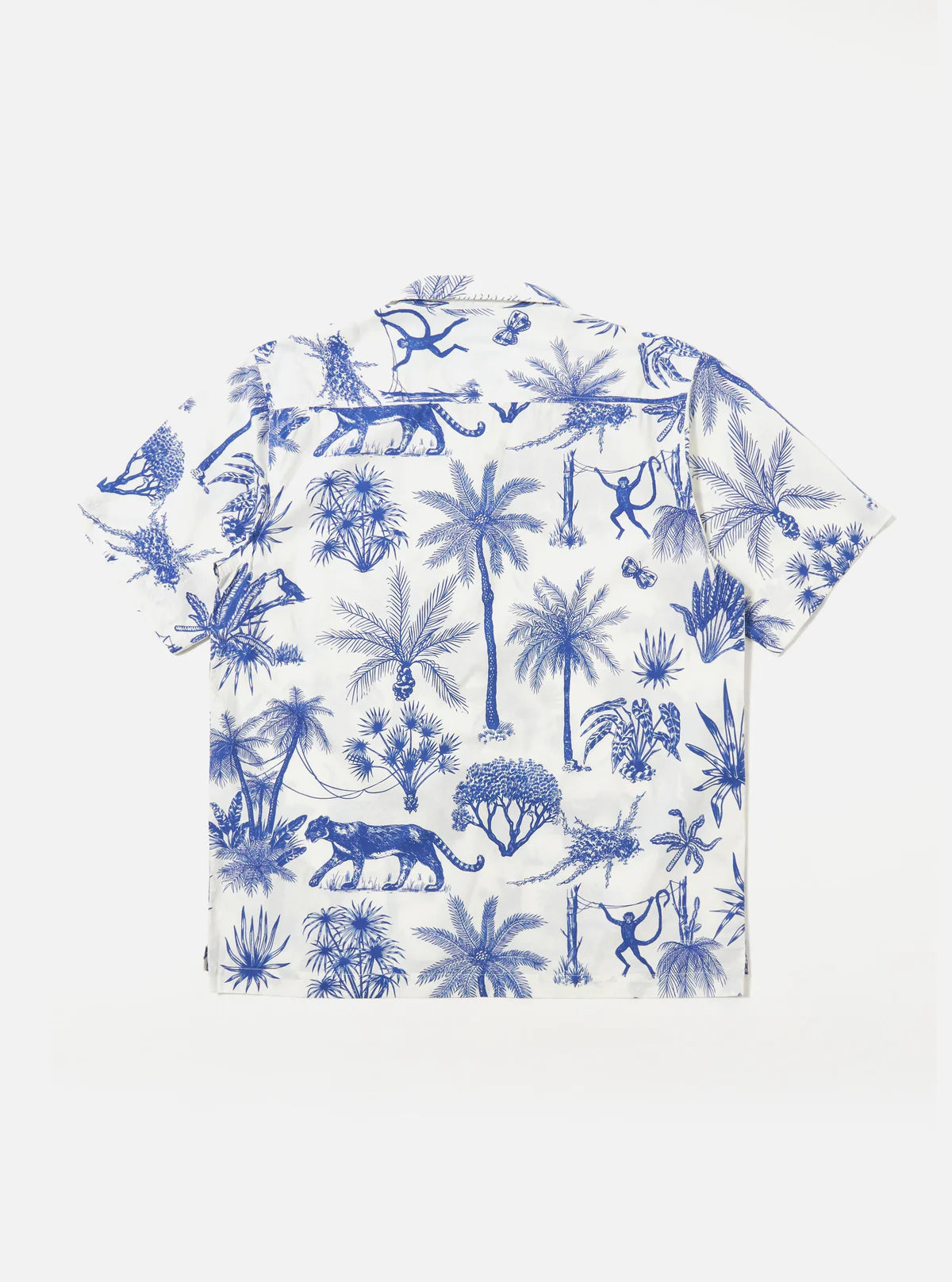 Universal Works White Jungle Toile Poplin Camp Shirt