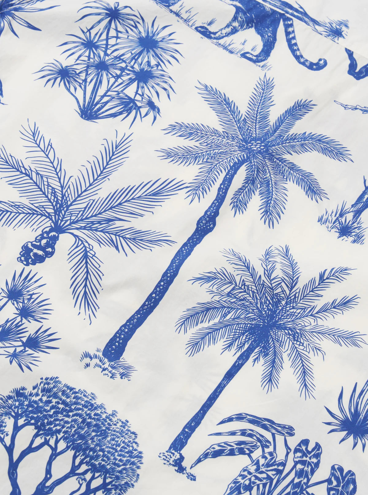 Universal Works White Jungle Toile Poplin Camp Shirt