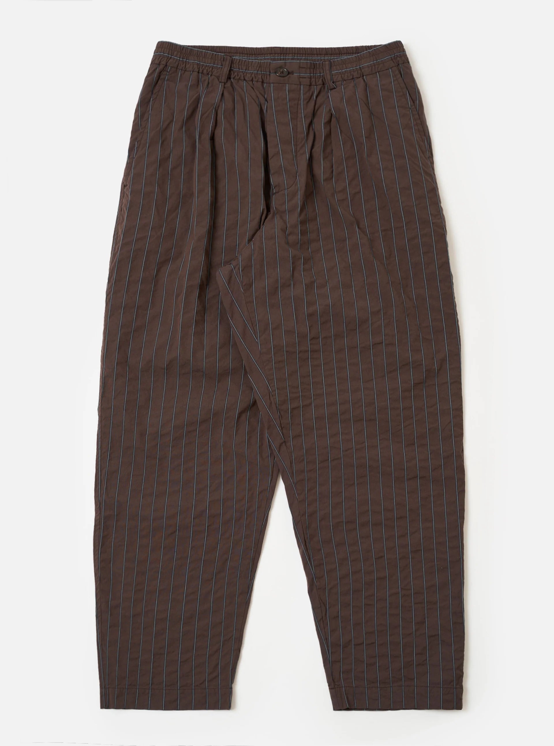 Universal Works Brown Chester Stripe Oxford Pant