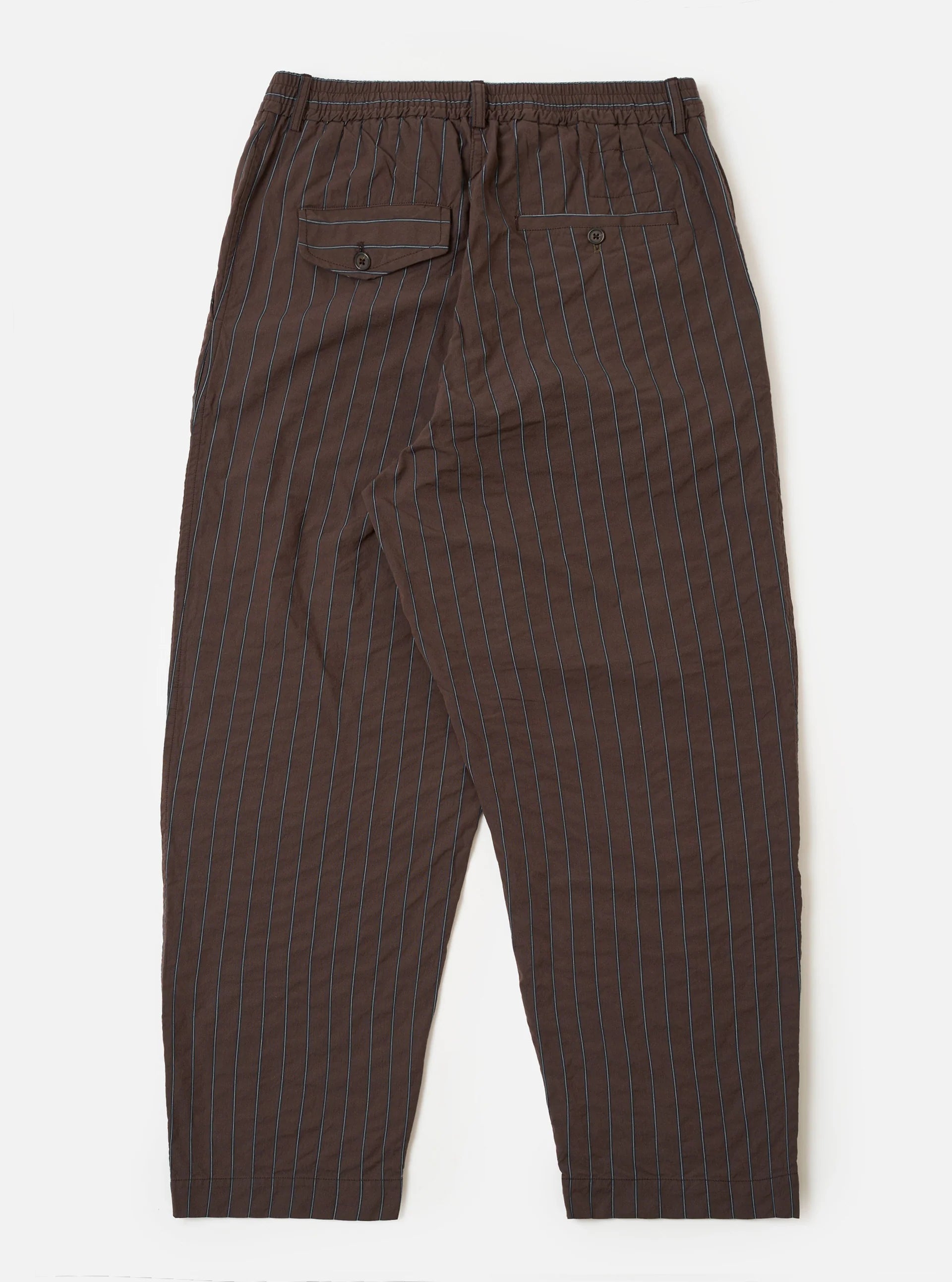 Universal Works Brown Chester Stripe Oxford Pant