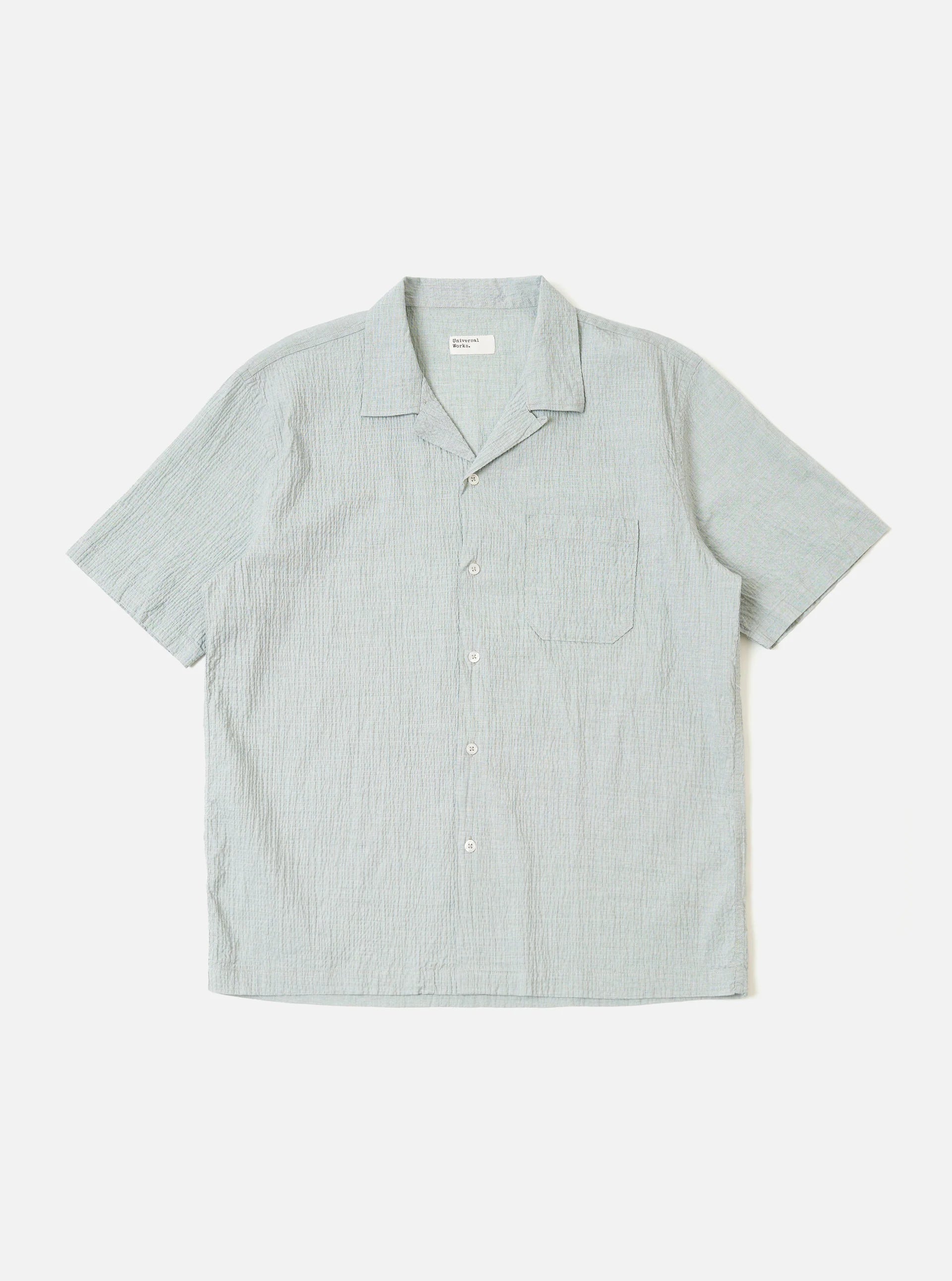 Universal Works Green Seersucker Road Shirt