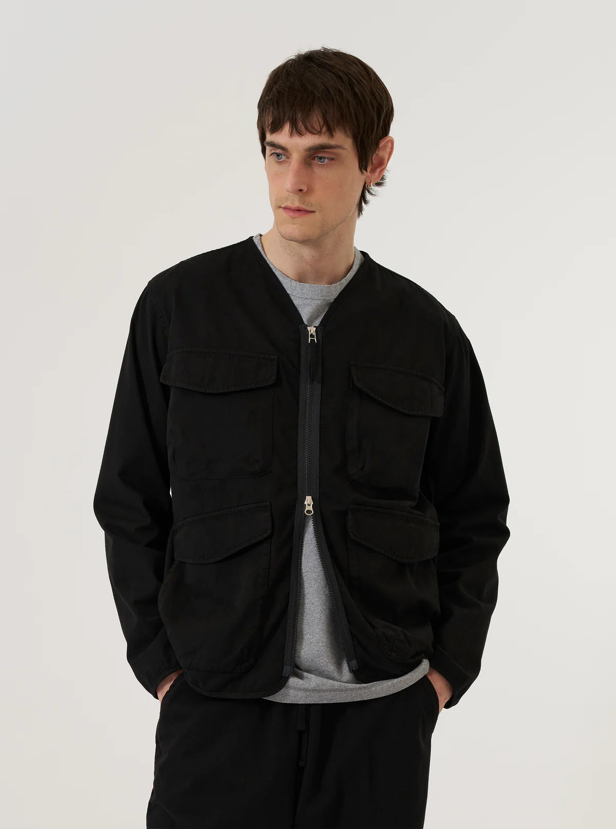Universal Works Black Kelly Cotton Glider Jacket