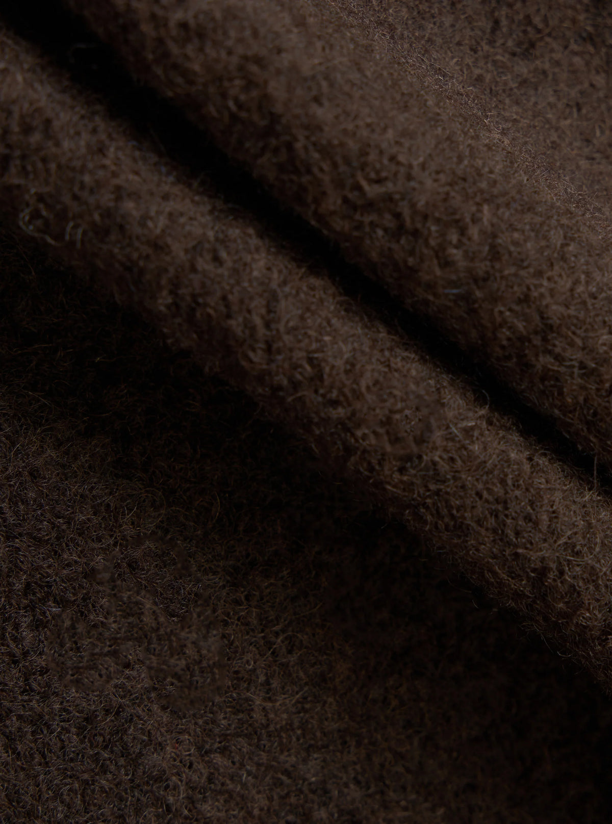 Universal Works Wool Fleece Cardigan Brown/Indigo