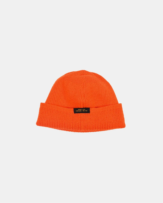 Dehen 1920 Wool Knit Watch Cap Safety Orange